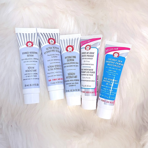 [NEW 5PC] FIRST AID🌟🔝RATED SKINCARE DISCOVERY KIT Deluxe Minis: Serums/Primers - Picture 4 of 13
